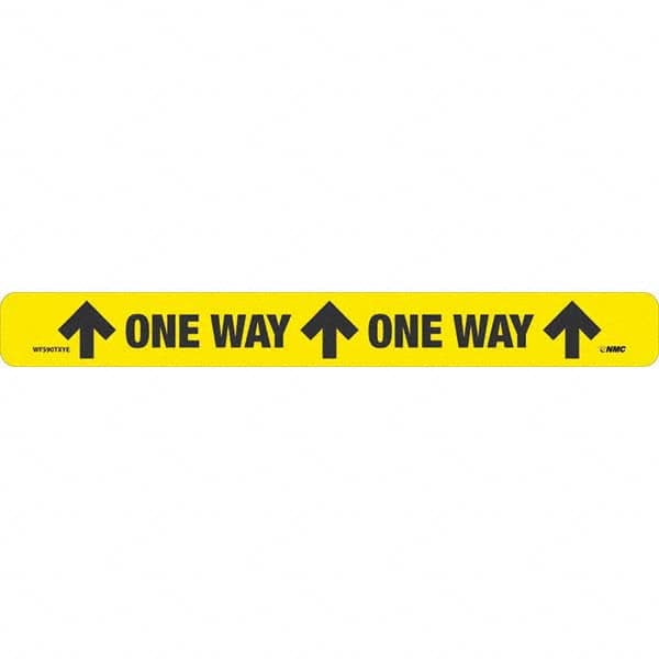 NMC - "One Way" Adhesive-Backed Floor Sign - Eagle Tool & Supply