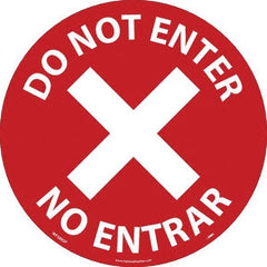 NMC - "Do Not Enter" Adhesive-Backed Floor Sign - Eagle Tool & Supply