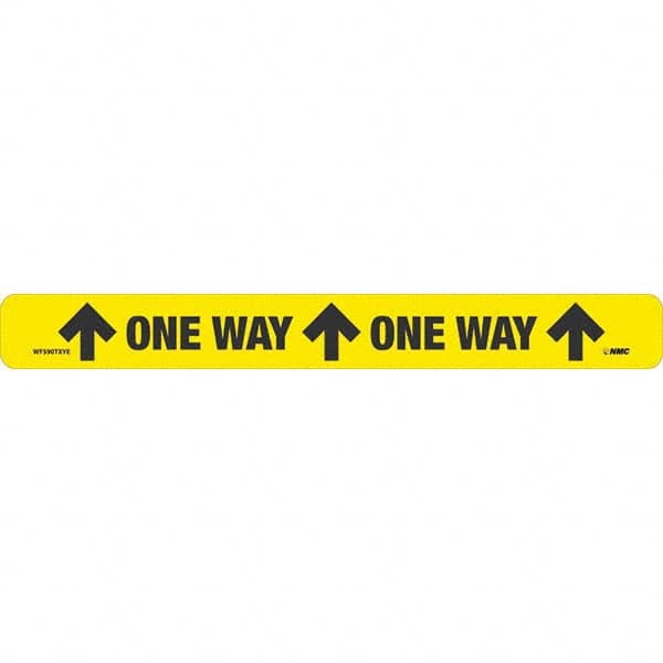 NMC - "One Way" Adhesive-Backed Floor Sign - Eagle Tool & Supply