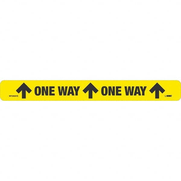 NMC - "One Way" Adhesive-Backed Floor Sign - Eagle Tool & Supply