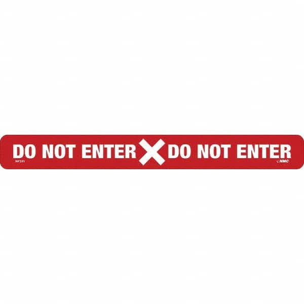 NMC - "Do Not Enter" Adhesive-Backed Floor Sign - Eagle Tool & Supply