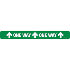 One Way Rectangle, White on Green, Use for Exit, Entrance & Directional