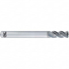 OSG - 3/8" Diam 4 Flute Solid Carbide 0.015" Corner Radius End Mill - Eagle Tool & Supply