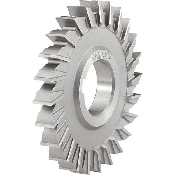 Keo - 3" Diam x 7/8" Face Width Straight Tooth Side Milling Cutter - Eagle Tool & Supply
