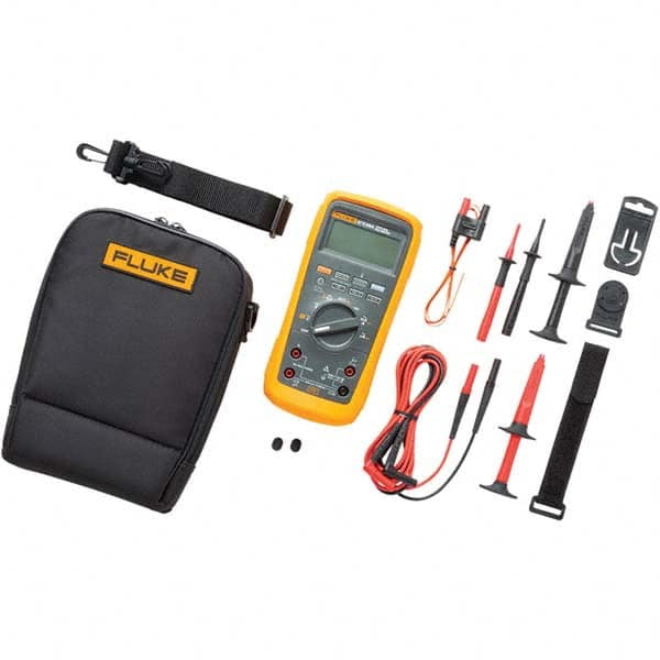 Fluke - Multimeters Multimeter Type: Digital; Digital Clamp Measures: Voltage; Resistance; Frequency; Capacitance; Diode Test; Continuity; Temperature - Eagle Tool & Supply