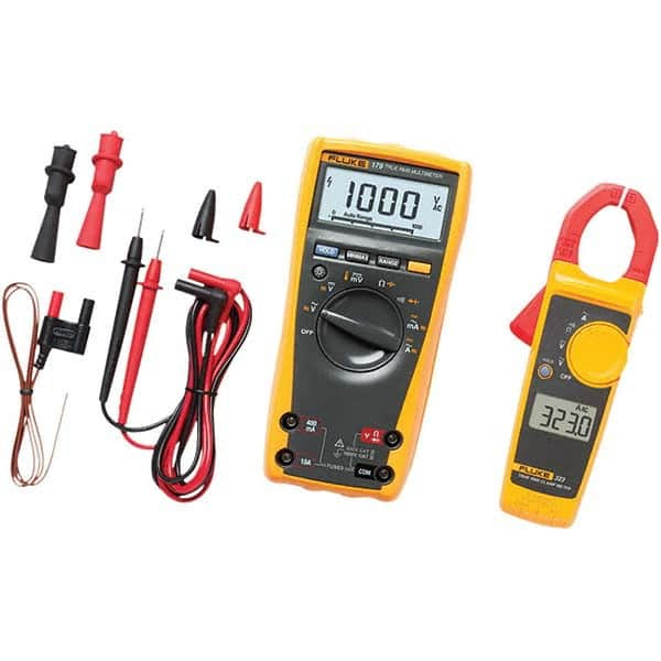 Fluke - Multimeters Multimeter Type: Digital; Digital Clamp Measures: Capacitance; Current; Frequency; Resistance; Temperature; Voltage - Eagle Tool & Supply