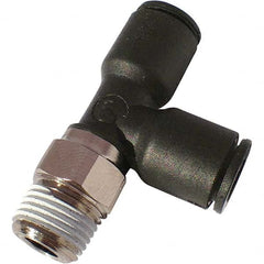 Legris - Plastic Push-To-Connect Tube Fittings Type: Male Run Tee Tube Outside Diameter (Inch): 3/16 - Eagle Tool & Supply