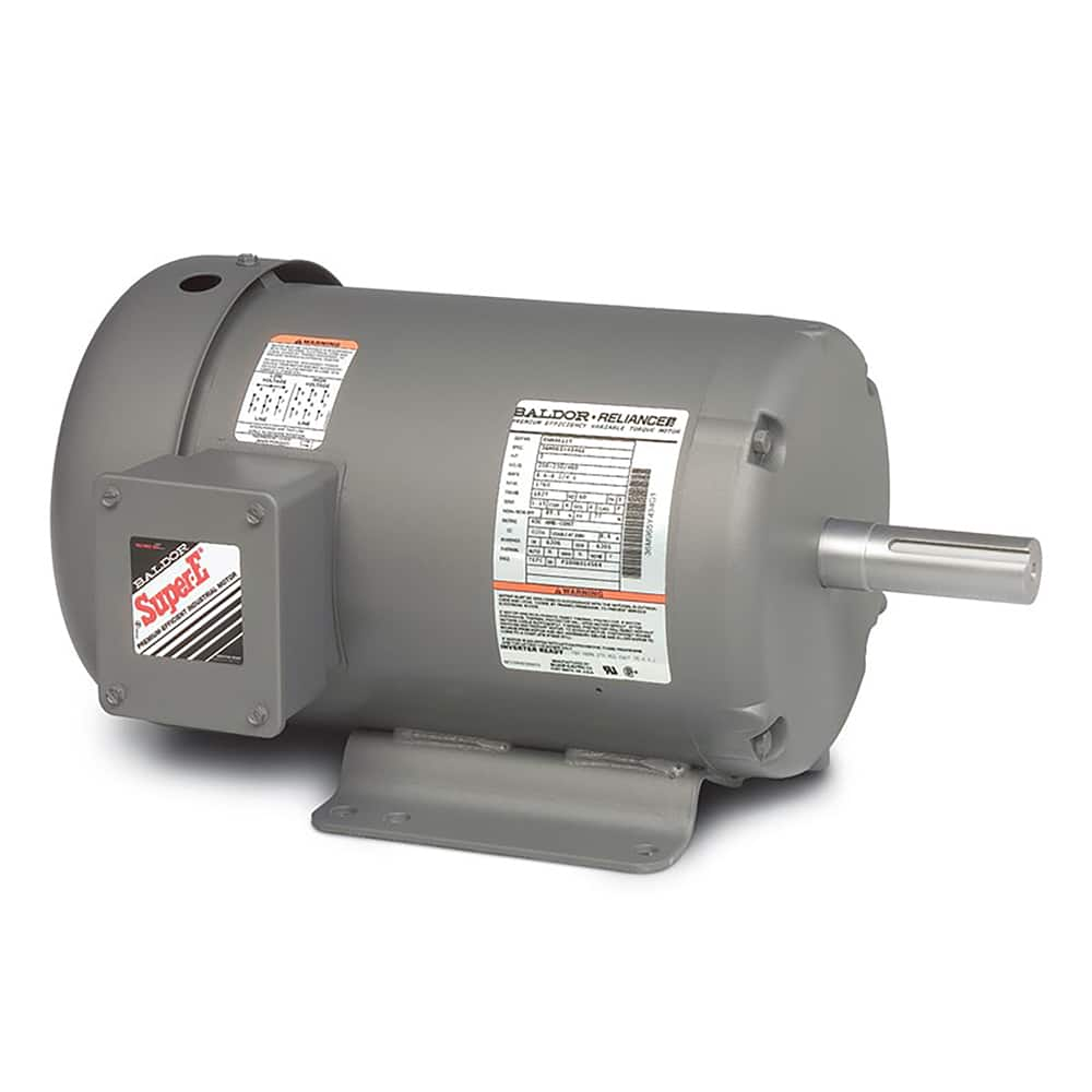 Industrial Electric AC/DC Motors; Motor Type: Three Phase; Type of Enclosure: TEFC; Horsepower: 7.5; Thermal Protection Rating: None; Name Plate RPMs: 1800; Voltage: 208-230/460; Frequency Hz: 60; Frame Size: 213T; Mount Type: Foot Mount; Number of Speeds