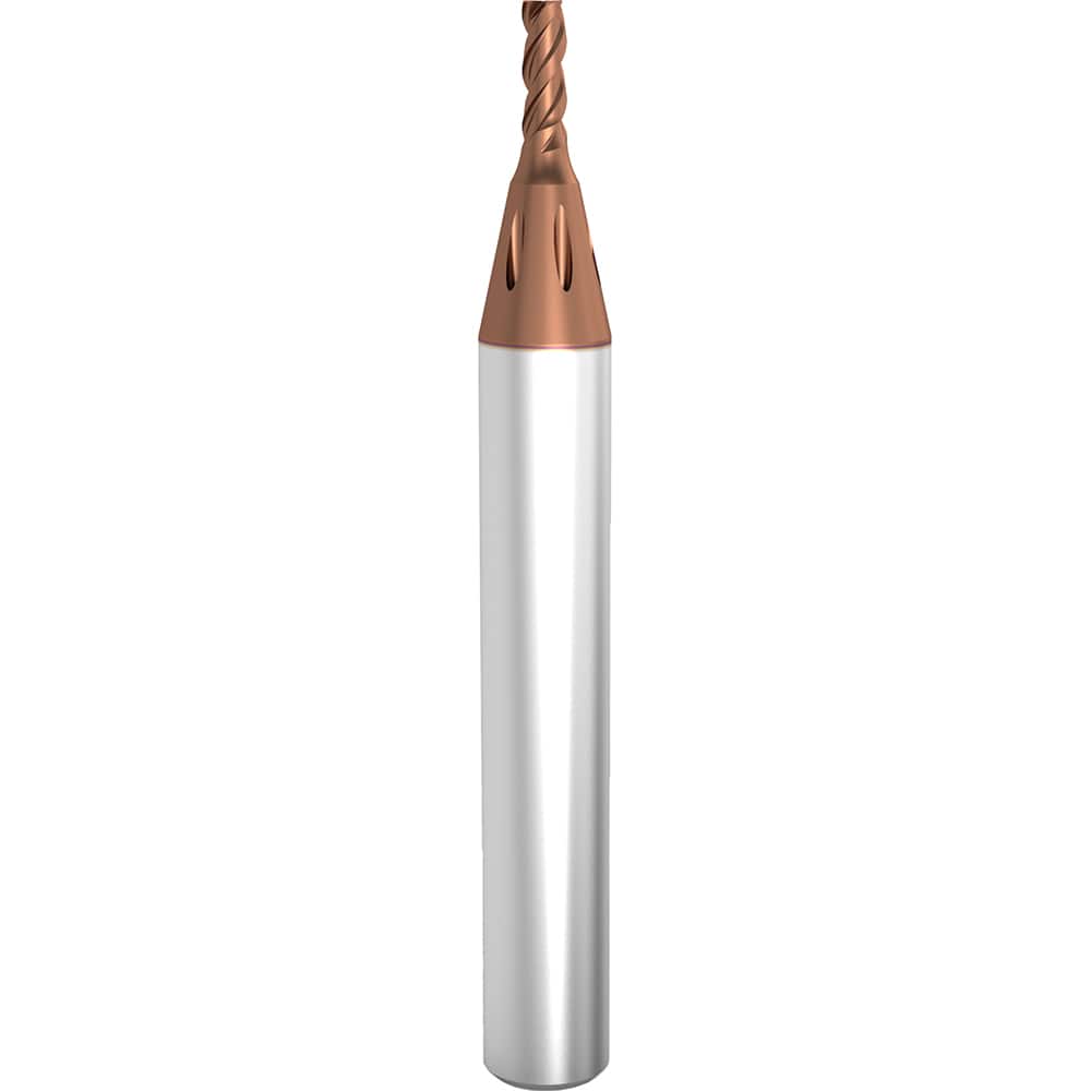 Guhring - Micro Diver 1mm Diam 3-Flute Carbide 0.02mm Corner Chamfer End Mill - Exact Industrial Supply
