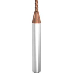 Guhring - Micro Diver 1/8" Diam 3-Flute Carbide 0.064mm Corner Chamfer End Mill - Exact Industrial Supply