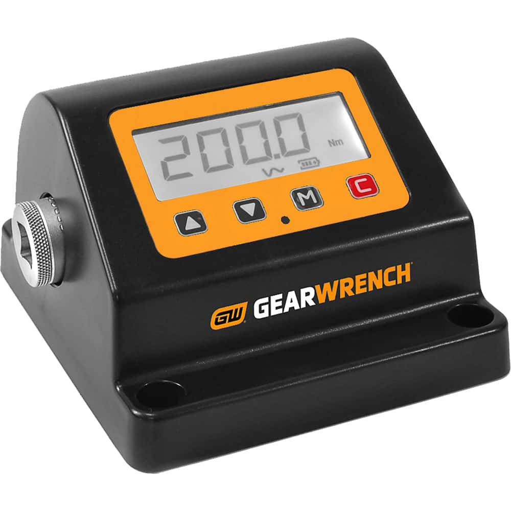 GEARWRENCH - Torque Wrench Meters & Calibrators; Tool Type: Torque Tester ; Drive Size (Inch): 3/4 ; Minimum Torque (Nm): 1.000 ; Minimum Torque (Inch/oz): 141.6 ; Minimum Torque (In/Lb): 8.8 (Pounds); Minimum Torque (Ft/Lb): 74.00 (Pounds) - Exact Industrial Supply