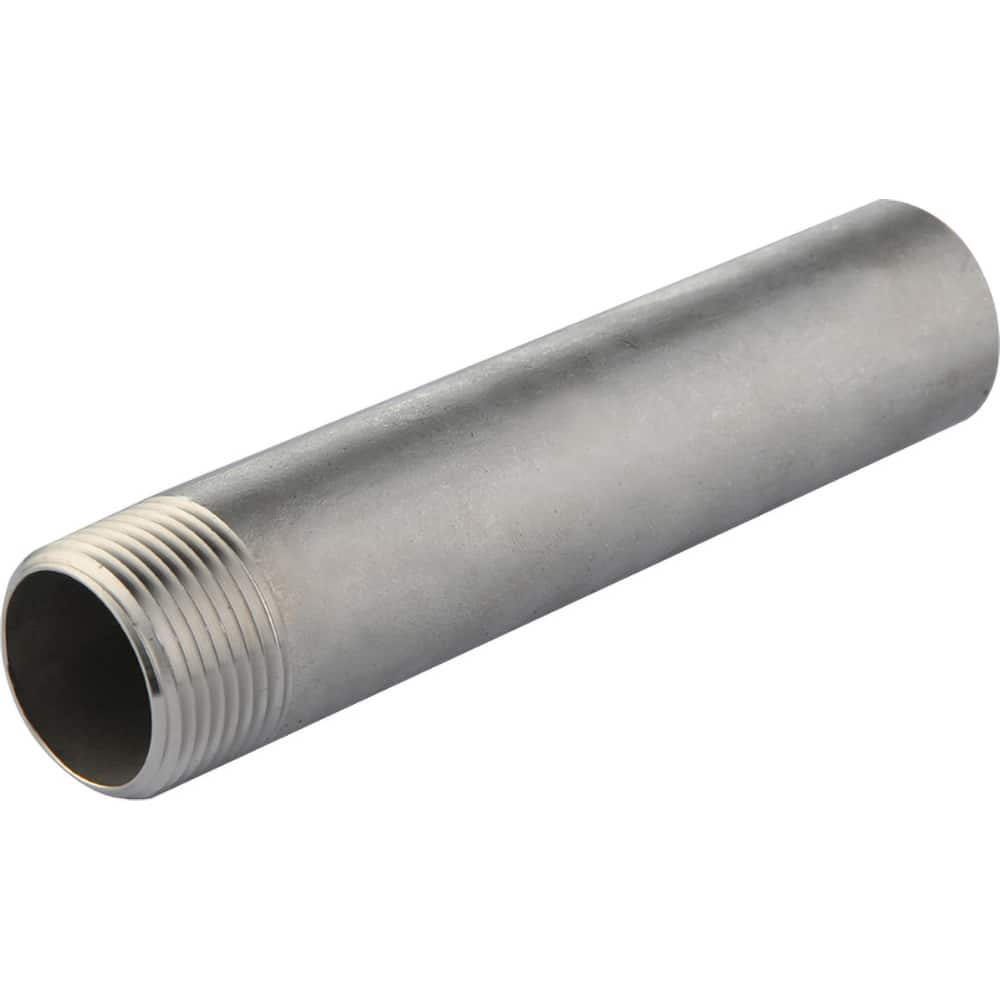 Guardian Worldwide - Stainless Steel Pipe Nipples & Pipe; Style: Threaded ; Pipe Size: 4 (Inch); Length (Inch): 6 ; Material Grade: 304/304L ; Schedule: 40 - Exact Industrial Supply