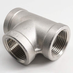 Guardian Worldwide - Stainless Steel Pipe Fittings; Type: Tee ; Fitting Size: 3/4 ; End Connections: FNPT x FNPT x FNPT ; Material Grade: 316 ; Pressure Rating (psi): 150 - Exact Industrial Supply