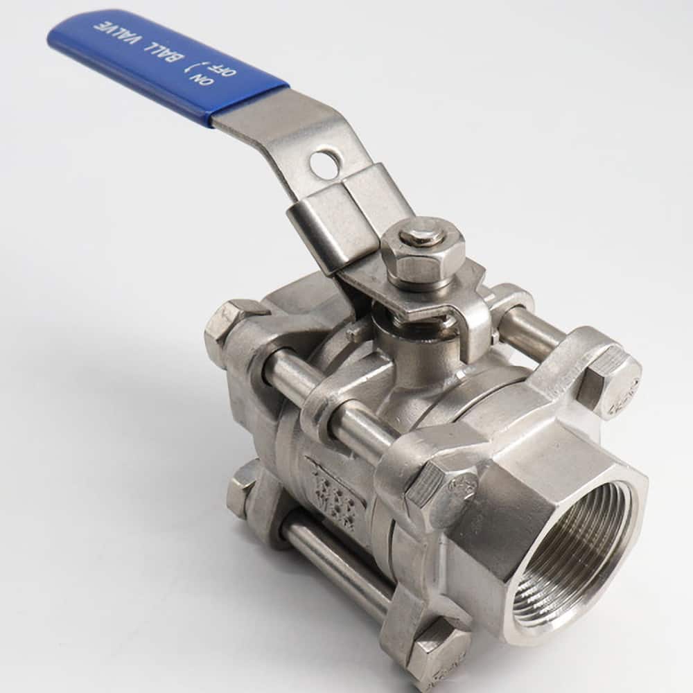 Guardian Worldwide - Ball Valves; Type: Ball Valve ; Pipe Size (Inch): 1-1/4 ; Material: Stainless Steel ; Style: Inline 2-Way ; End Connections: FNPT x FNPT ; Port Type: Full - Exact Industrial Supply