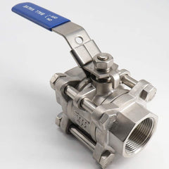 Guardian Worldwide - Ball Valves; Type: Ball Valve ; Pipe Size (Inch): 1-1/4 ; Material: Stainless Steel ; Style: Inline 2-Way ; End Connections: FNPT x FNPT ; Port Type: Full - Exact Industrial Supply