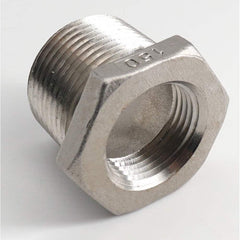Guardian Worldwide - Stainless Steel Pipe Fittings; Type: Hexagon Bushing ; Fitting Size: 1 x 3/8 ; End Connections: MNPT x FNPT ; Material Grade: 304 ; Pressure Rating (psi): 150 ; Length (Inch): 1.28 - Exact Industrial Supply
