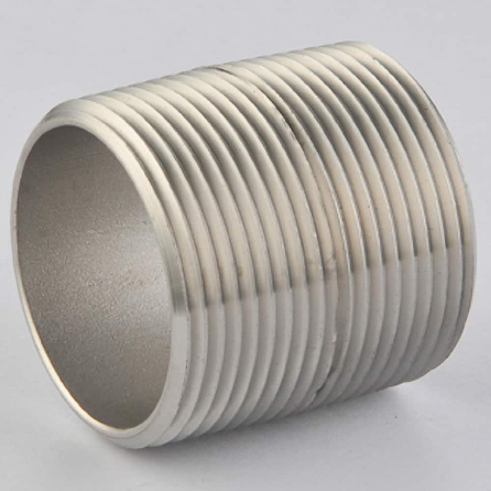 Guardian Worldwide - Stainless Steel Pipe Nipples & Pipe; Style: Threaded ; Pipe Size: 2 (Inch); Length (Inch): 2 ; Material Grade: 304/304L ; Schedule: 40 - Exact Industrial Supply