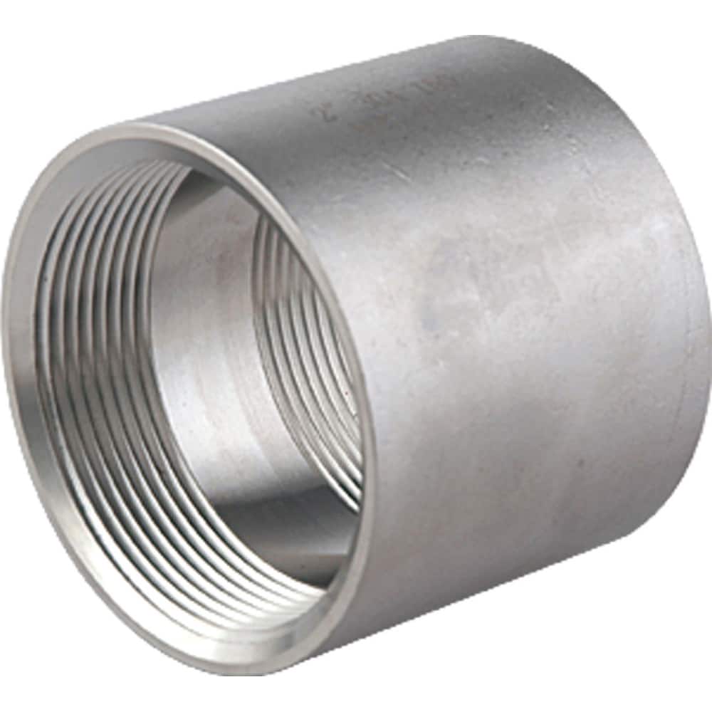 Guardian Worldwide - Stainless Steel Pipe Fittings; Type: Full Coupling ; Fitting Size: 1-1/2 ; End Connections: FNPT x FNPT ; Material Grade: 304 ; Pressure Rating (psi): 150 ; Length (Inch): 2.12 - Exact Industrial Supply