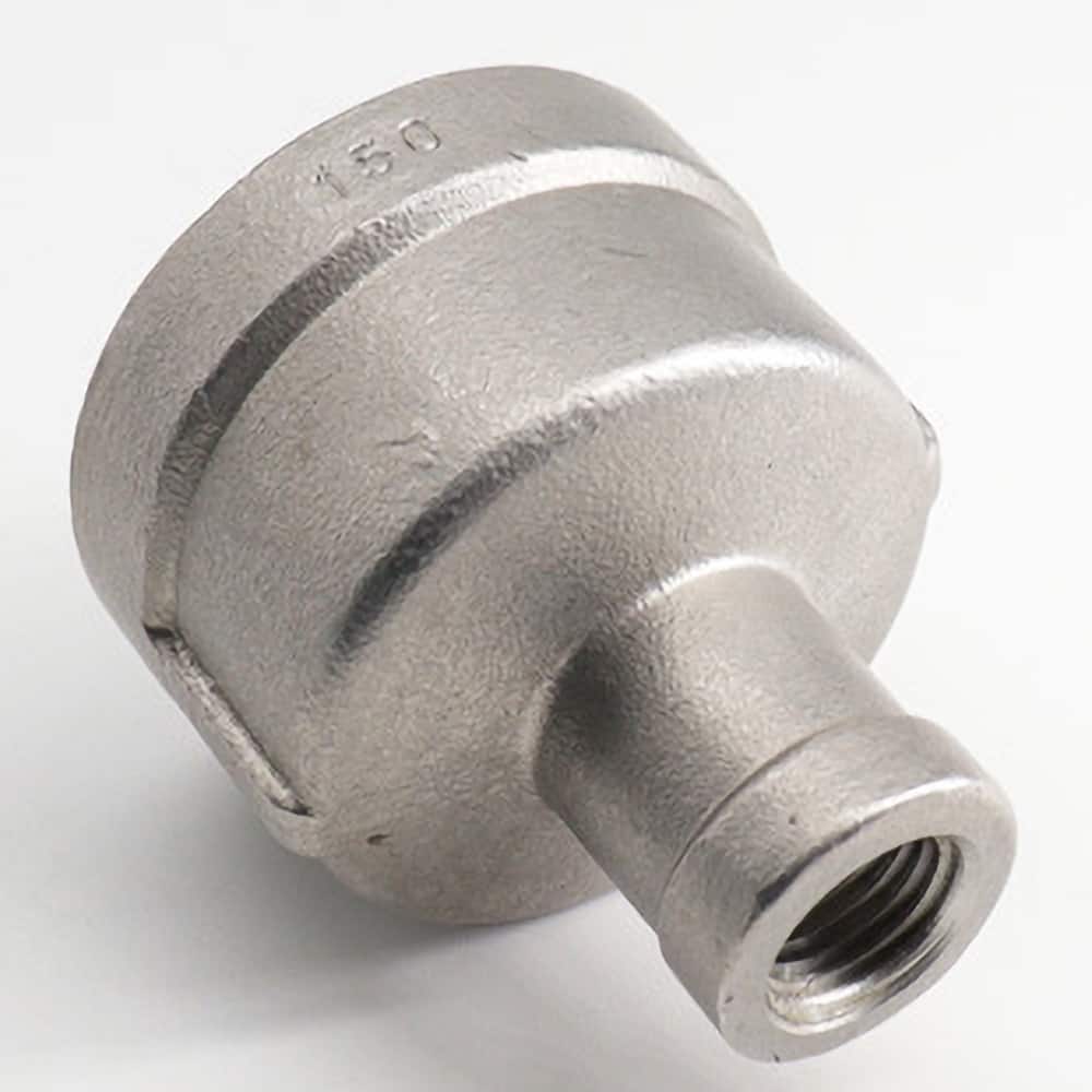 Guardian Worldwide - Stainless Steel Pipe Fittings; Type: Reducing Coupling ; Fitting Size: 1 x 1/2 ; End Connections: FNPT x FNPT ; Material Grade: 304 ; Pressure Rating (psi): 150 ; Length (Inch): 1.97 - Exact Industrial Supply