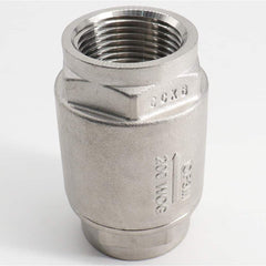 Guardian Worldwide - Check Valves; Design: Spring Check ; Pipe Size (Inch): 1-1/4 ; End Connections: FNPT x FNPT ; Material: Stainless Steel ; Material: Stainless Steel ; Seal Material: PTFE - Exact Industrial Supply