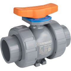 Hayward - Ball Valves; Type: Ball Valve ; Pipe Size (mm): 12.70 ; Pipe Size (Inch): 1/2 ; Tube Outside Diameter (Inch): 1/2 ; Material: CPVC ; Style: True Union - Exact Industrial Supply