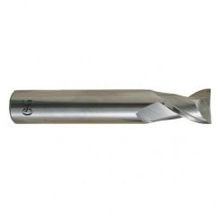 1 Dia. x 4 Overall Length 2-Flute .120 C/R Solid Carbide SE End Mill-Round Shank-Center Cutting-Uncoated - Eagle Tool & Supply