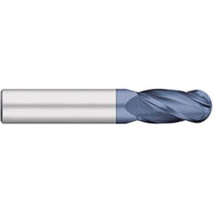 Titan USA - Ball End Mills; Mill Diameter (mm): 25.00 ; Mill Diameter (Decimal Inch): 0.9843 ; Number of Flutes: 4 ; Length of Cut (mm): 38.0000 ; Length of Cut (Decimal Inch): 1.4961 ; Material: Solid Carbide - Exact Industrial Supply