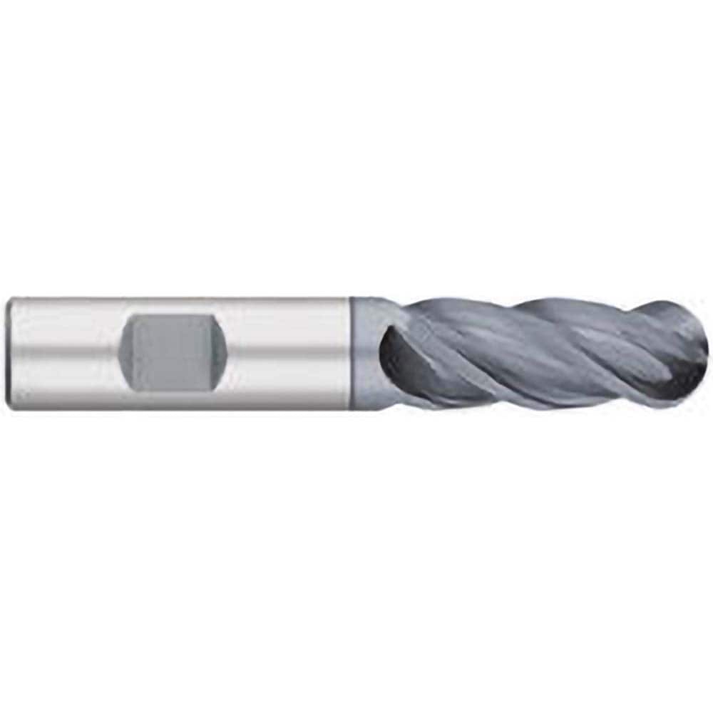 Titan USA - Ball End Mills; Mill Diameter (Inch): 1/2 ; Mill Diameter (Decimal Inch): 0.5000 ; Number of Flutes: 4 ; Length of Cut (Inch): 1 ; Length of Cut (Decimal Inch): 1.0000 ; Material: Solid Carbide - Exact Industrial Supply