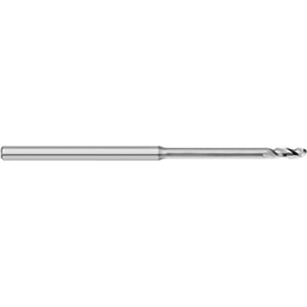 Titan USA - Ball End Mills; Mill Diameter (Decimal Inch): 0.0250 ; Number of Flutes: 3 ; Length of Cut (mm): 1.9000 ; Length of Cut (Decimal Inch): 0.0750 ; Material: Solid Carbide ; Overall Length (Inch): 2-1/2