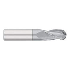 Titan USA - Ball End Mills; Mill Diameter (Decimal Inch): 0.1563 ; Number of Flutes: 3 ; Length of Cut (Inch): 9/16 ; Length of Cut (Decimal Inch): 0.5625 ; Material: Solid Carbide ; Overall Length (Inch): 2 - Exact Industrial Supply