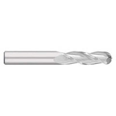 Titan USA - Ball End Mills; Mill Diameter (Inch): 7/8 ; Mill Diameter (Decimal Inch): 0.8750 ; Number of Flutes: 3 ; Length of Cut (Inch): 2-1/4 ; Length of Cut (Decimal Inch): 2.2500 ; Material: Solid Carbide - Exact Industrial Supply