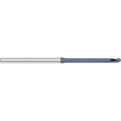 Titan USA - Ball End Mills; Mill Diameter (Decimal Inch): 0.0500 ; Number of Flutes: 3 ; Length of Cut (mm): 1.9000 ; Length of Cut (Decimal Inch): 0.0750 ; Material: Solid Carbide ; Overall Length (Inch): 2-1/2 - Exact Industrial Supply