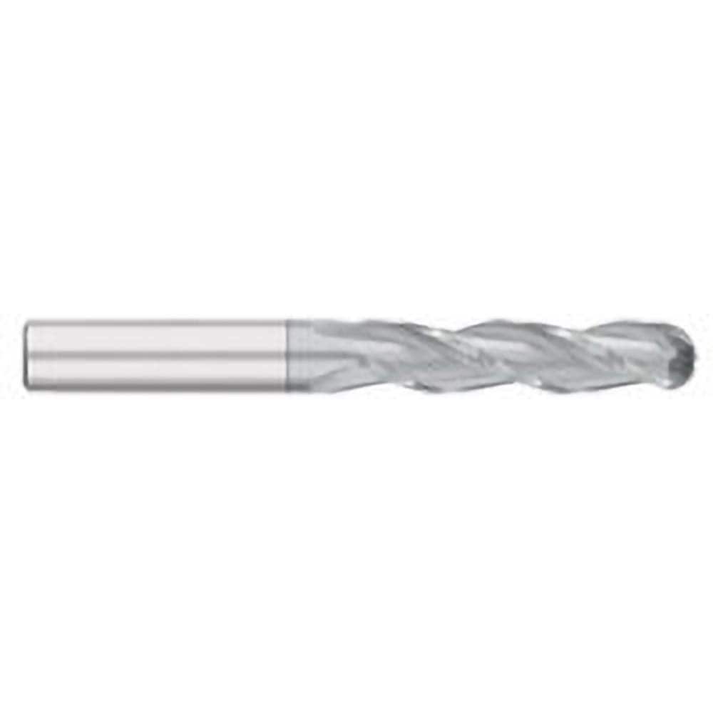 Titan USA - Ball End Mills; Mill Diameter (Inch): 3/8 ; Mill Diameter (Decimal Inch): 0.3750 ; Number of Flutes: 3 ; Length of Cut (Inch): 1-1/2 ; Length of Cut (Decimal Inch): 1.5000 ; Material: Solid Carbide - Exact Industrial Supply