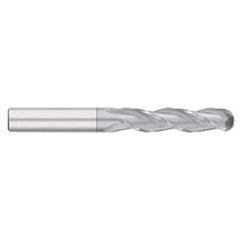 Titan USA - Ball End Mills; Mill Diameter (Inch): 3/8 ; Mill Diameter (Decimal Inch): 0.3750 ; Number of Flutes: 3 ; Length of Cut (Inch): 1-1/2 ; Length of Cut (Decimal Inch): 1.5000 ; Material: Solid Carbide - Exact Industrial Supply