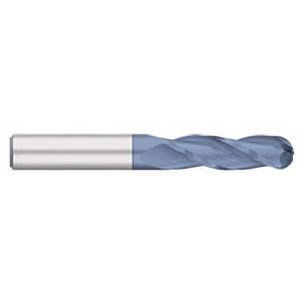 Titan USA - Ball End Mills; Mill Diameter (Inch): 3/8 ; Mill Diameter (Decimal Inch): 0.3750 ; Number of Flutes: 3 ; Length of Cut (Inch): 1 ; Length of Cut (Decimal Inch): 1.0000 ; Material: Solid Carbide