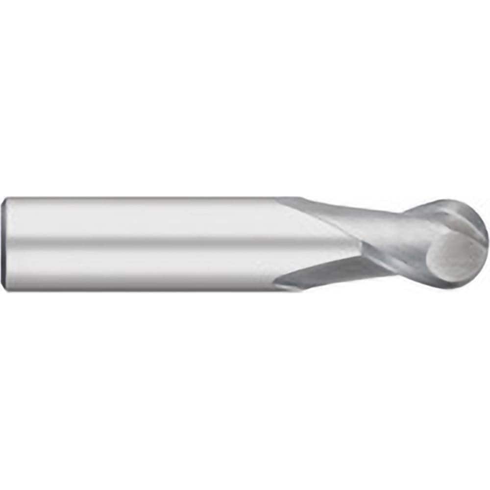 Titan USA - Ball End Mills; Mill Diameter (Decimal Inch): 0.0938 ; Number of Flutes: 2 ; Length of Cut (Inch): 3/16 ; Length of Cut (Decimal Inch): 0.1875 ; Material: Solid Carbide ; Overall Length (Inch): 1-1/2 - Exact Industrial Supply
