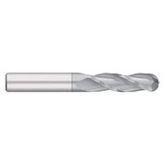 Titan USA - Ball End Mills; Mill Diameter (Inch): 7/8 ; Mill Diameter (Decimal Inch): 0.8750 ; Number of Flutes: 3 ; Length of Cut (Inch): 2-1/4 ; Length of Cut (Decimal Inch): 2.2500 ; Material: Solid Carbide - Exact Industrial Supply