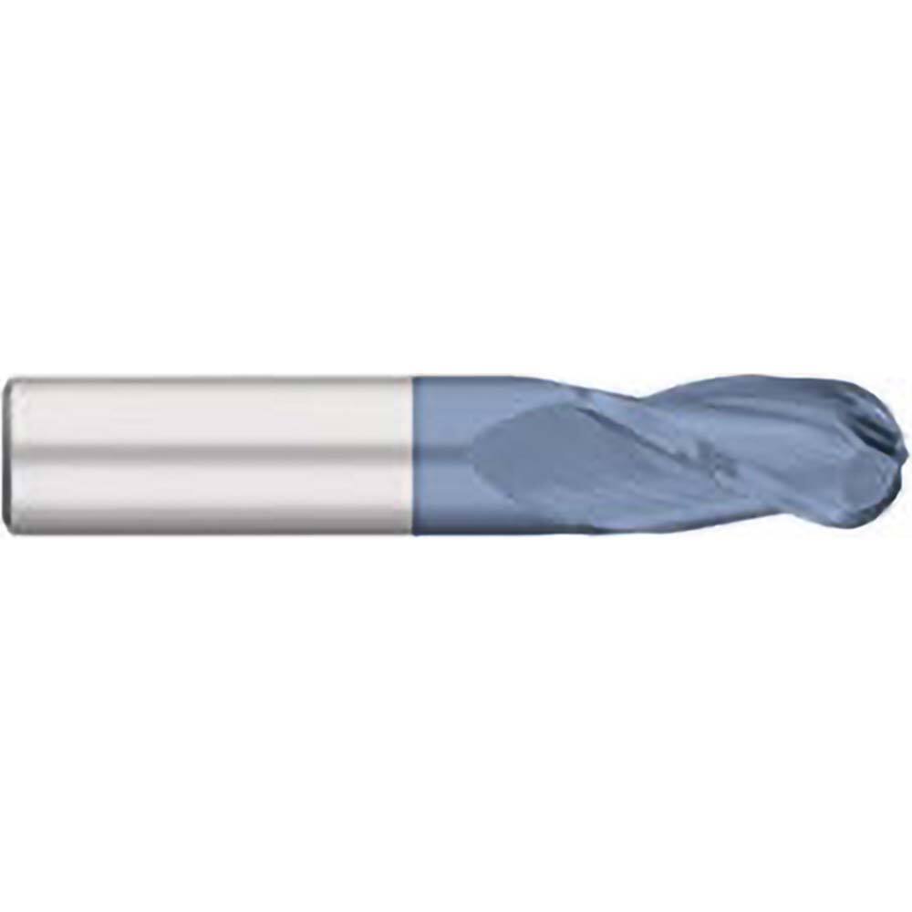 Titan USA - Ball End Mills; Mill Diameter (Decimal Inch): 0.4844 ; Number of Flutes: 3 ; Length of Cut (Inch): 1 ; Length of Cut (Decimal Inch): 1.0000 ; Material: Solid Carbide ; Overall Length (Inch): 3 - Exact Industrial Supply