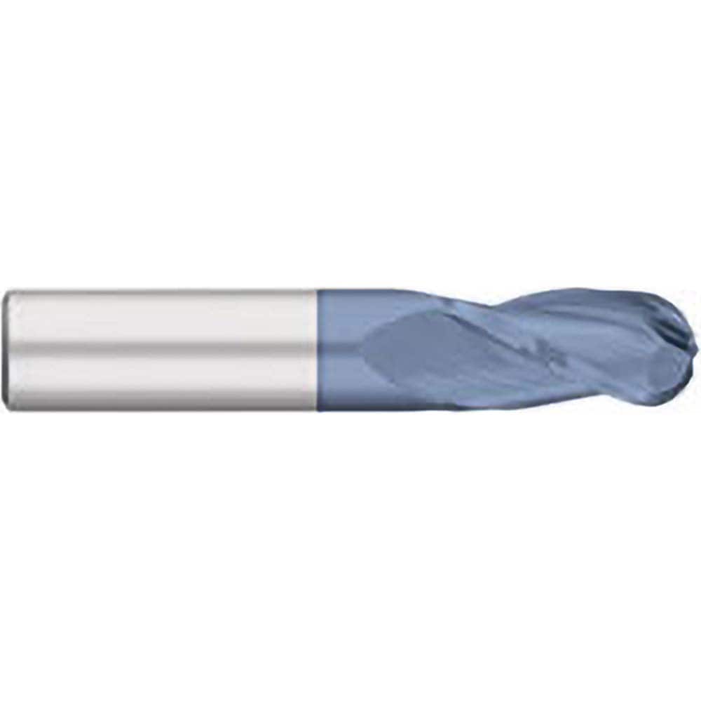 Titan USA - Ball End Mills; Mill Diameter (Decimal Inch): 0.4531 ; Number of Flutes: 3 ; Length of Cut (Inch): 1 ; Length of Cut (Decimal Inch): 1.0000 ; Material: Solid Carbide ; Overall Length (Inch): 3 - Exact Industrial Supply