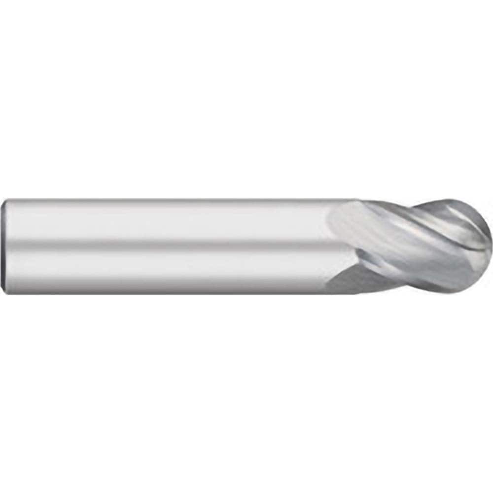 Titan USA - Ball End Mills; Mill Diameter (Inch): 5/8 ; Mill Diameter (Decimal Inch): 0.6250 ; Number of Flutes: 4 ; Length of Cut (Inch): 3/4 ; Length of Cut (Decimal Inch): 0.7500 ; Material: Solid Carbide - Exact Industrial Supply