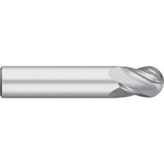 Titan USA - Ball End Mills; Mill Diameter (Inch): 1 ; Mill Diameter (Decimal Inch): 1.0000 ; Number of Flutes: 4 ; Length of Cut (Inch): 1-1/4 ; Length of Cut (Decimal Inch): 1.2500 ; Material: Solid Carbide - Exact Industrial Supply