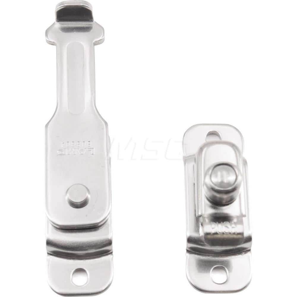 Latches; Type: Spring Loaded Bar Latch; Length (mm): 63.00; Width (mm): 46.00; Height (mm): 20.0000; Finish/Coating: Polished; Distance Between Mounting Hole Centers: 37; Series: BLL; Minimum Order Quantity: 304 Stainless Steel; Material: 304 Stainless St