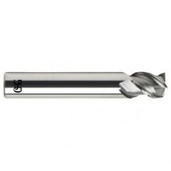 1/4 Dia. x 2-1/2 Overall Length 3-Flute Square End Solid Carbide SE End Mill-Round Shank-Center Cutting-Uncoated - Eagle Tool & Supply