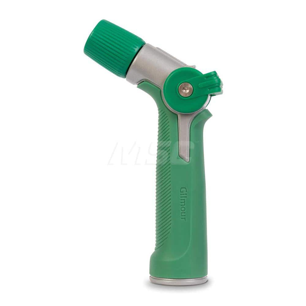 Garden Hose Spray Nozzles; Type: Cleaning Nozzle; Style: Thumb Control; Material: Plastic; Metal; Color: Green; Thread Size (Inch): 3/4; Description: Adjustable Cleaning Nozzle; Description: Adjustable Cleaning Nozzle