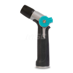 Garden Hose Spray Nozzles; Type: Cleaning Nozzle; Style: Thumb Control; Material: Plastic; Metal; Color: Black/Aqua; Thread Size (Inch): 3/4; Description: Adjustable Cleaning Nozzle; Description: Adjustable Cleaning Nozzle