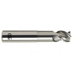 1 Dia. x 6 Overall Length 3-Flute Square End Solid Carbide SE End Mill-Round Shank-Center Cutting-Uncoated - Eagle Tool & Supply