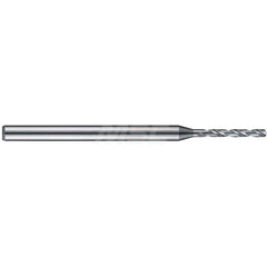 Micro Drill Bit: 0.1142″ Dia, 140 °, Solid Carbide Bright/Uncoated, RH Cut, Helical Flute, Series 6200 HP
