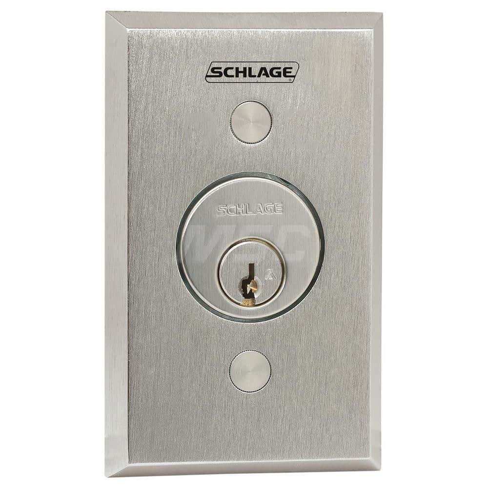 Key Switches; Switch Type: Flush Mount; Switch Sequence: On-Off; Contact Form: SPDT; Actuator Type: Switch; Key; Terminal Type: Spring; Voltage: 30; Material: Stainless Steel