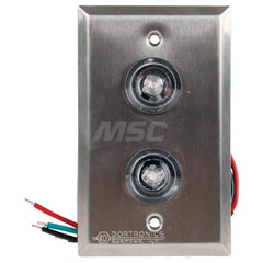 Electromagnet Lock Accessories; Type: Dual Indicator Monitoring Station; For Use With: Interior Applications; Material: Stainless Steel; Material: Stainless Steel; For Use With: Interior Applications; Type: Dual Indicator Monitoring Station; Accessory Typ