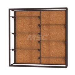 Bookcases; Color: Dark Bronze; Number of Shelves: 6; Width (Decimal Inch): 48.0000; Depth (Inch): 16; Material: Anodized Aluminum; Material: Anodized Aluminum